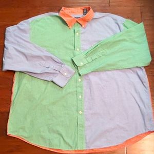 Chaps Color block Button down